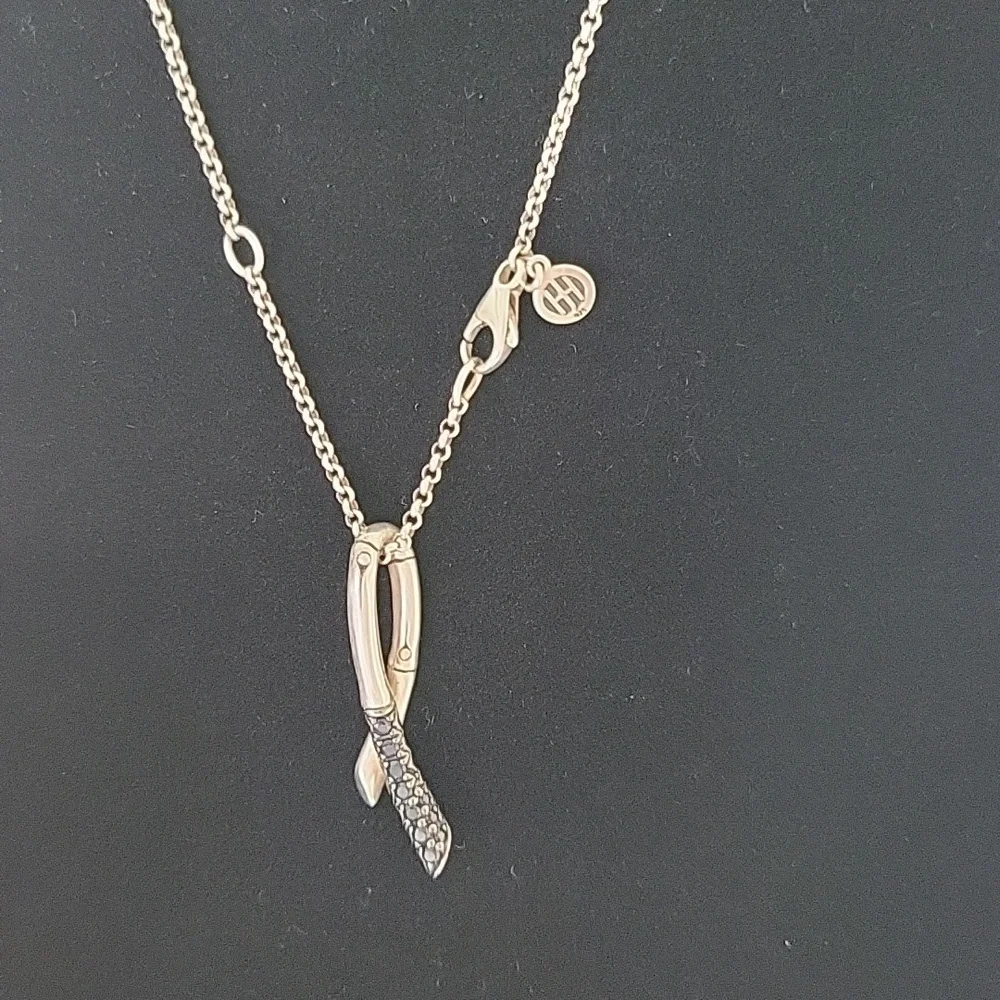 John Hardy Black Sapphire Bamboo Necklace - Picture 7 of 8